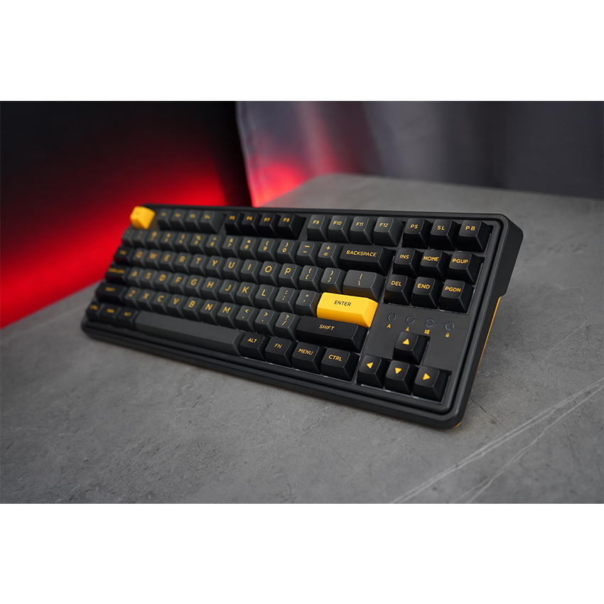 Bàn phím cơ/ Bộ kit phím cơ FL-Esports CMK87 Polar Night Black RGB/ Hotswap chính hãng BH 12 tháng