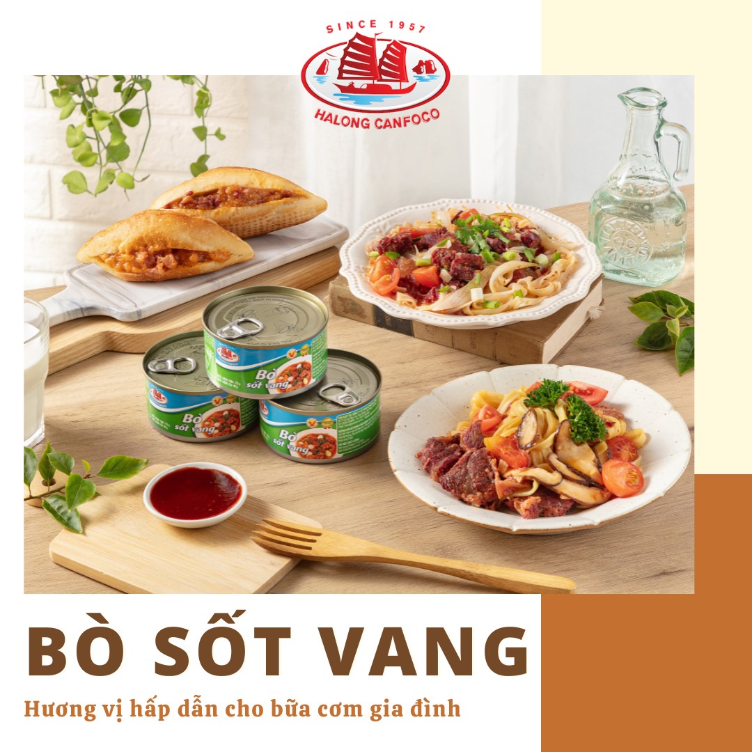 Thịt bò sốt vang 175g - Đồ Hộp Hạ Long