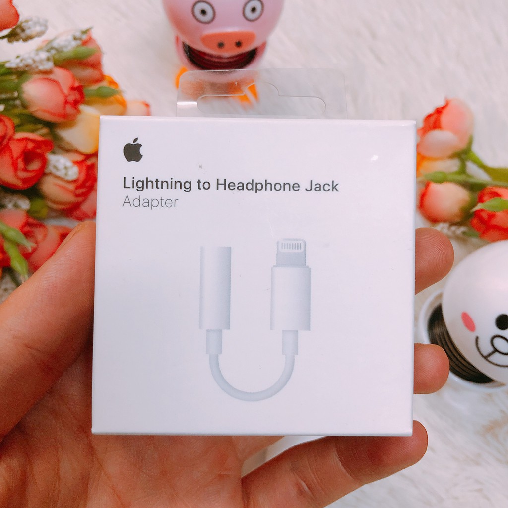 Cáp chuyển Lightning sang 3.5mm Hàng hãng Appe, Jack Chuyển Lightning ra cổng 3.5, Bảo Hành 6 Tháng - Cáp zin chuyển đổi cổng Lightning sang Jack 3.5mm bóc hộp theo máy iPhone 7 7 Plus 8 8 plus x xs xs max 11 pro max