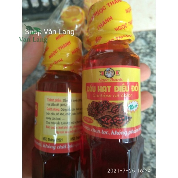 Dầu hạt điều đỏ nguyên chất lọ 250g