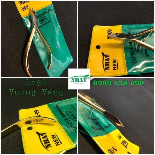 [HCM][ Lẻ ] • Kềm cắt da Vuông Vàng | Kềm Nhật