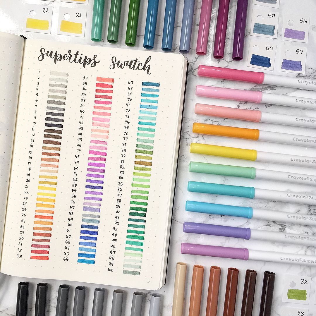 Bút lông vẽ nét thanh nét đậm của Mỹ - Crayola Super tips (lẻ)