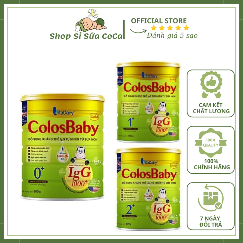 Sữa bột Colosbaby IQ 800gr đủ loại (Date 2026,mã Qr tích xu đầy đủ)