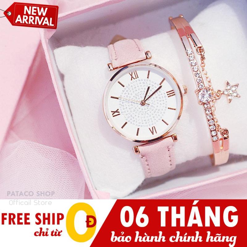 Nơi bán Đồng hồ nữ thời trang Candycat C46 ,Dây da cao cấp, Mặt đính ngọc lấp lánh, Nhiều màu chọn lựa (Tặng kèm vòng tay)