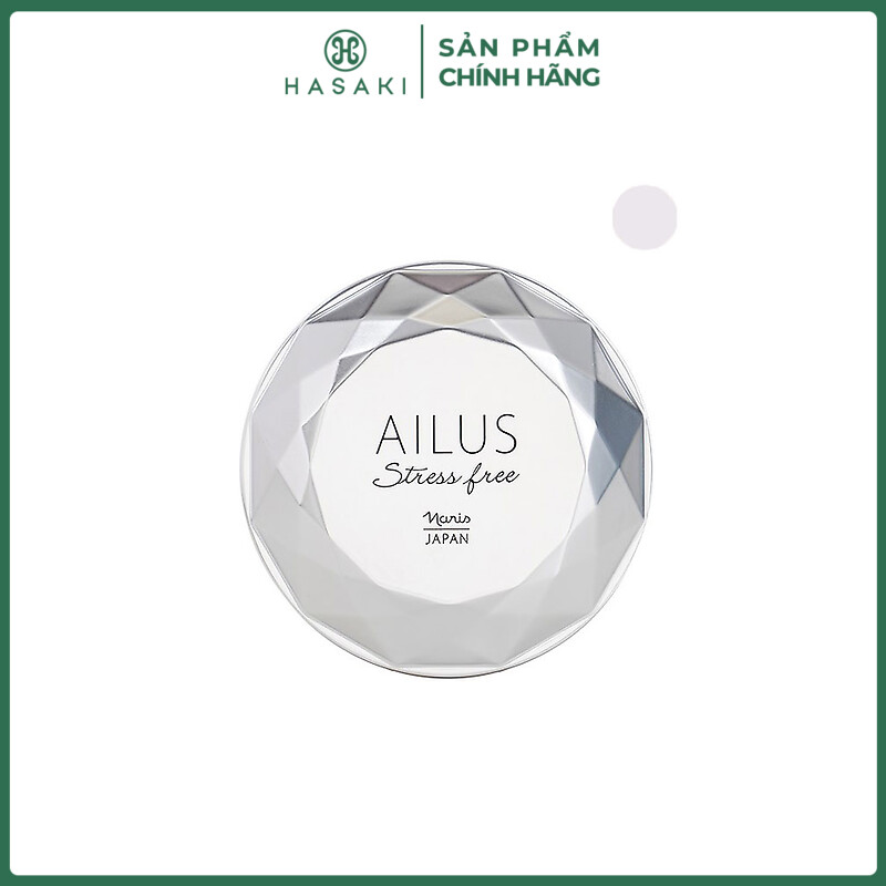 Phấn phủ trang điểm naris cosmetic ailus spf30 pa+++ 01 light purple stress free face powder 12g