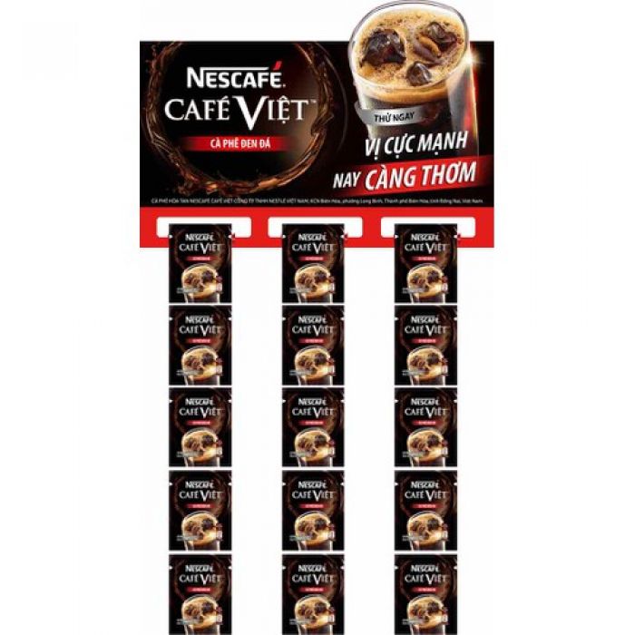 Dây 10 gói Cà phê đen đá NesCafé Café Việt