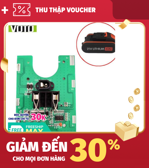 Mạch sạc và bảo vệ pin voto 5s 21v 10a