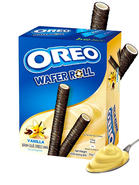 [Siêu thị WinMart] - Bánh quế Oreo vị vani hộp 54g