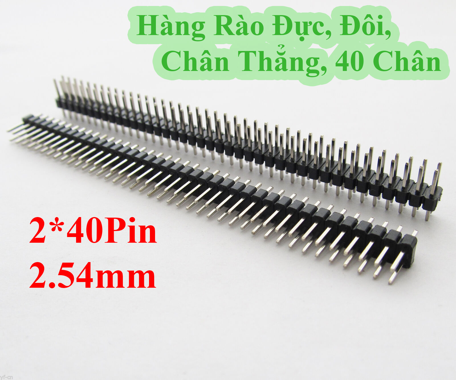 Hàng Rào Đực, Đôi, Chân Thẳng, 40 Chân - Hàng rào cắm chân linh kiện điện tử