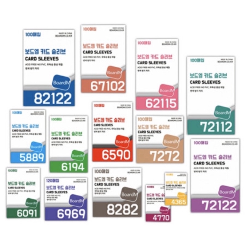 {Korea - Có sẵn/ Order} BoardM   Tổng hợp sleeve các cỡ/ Set 100