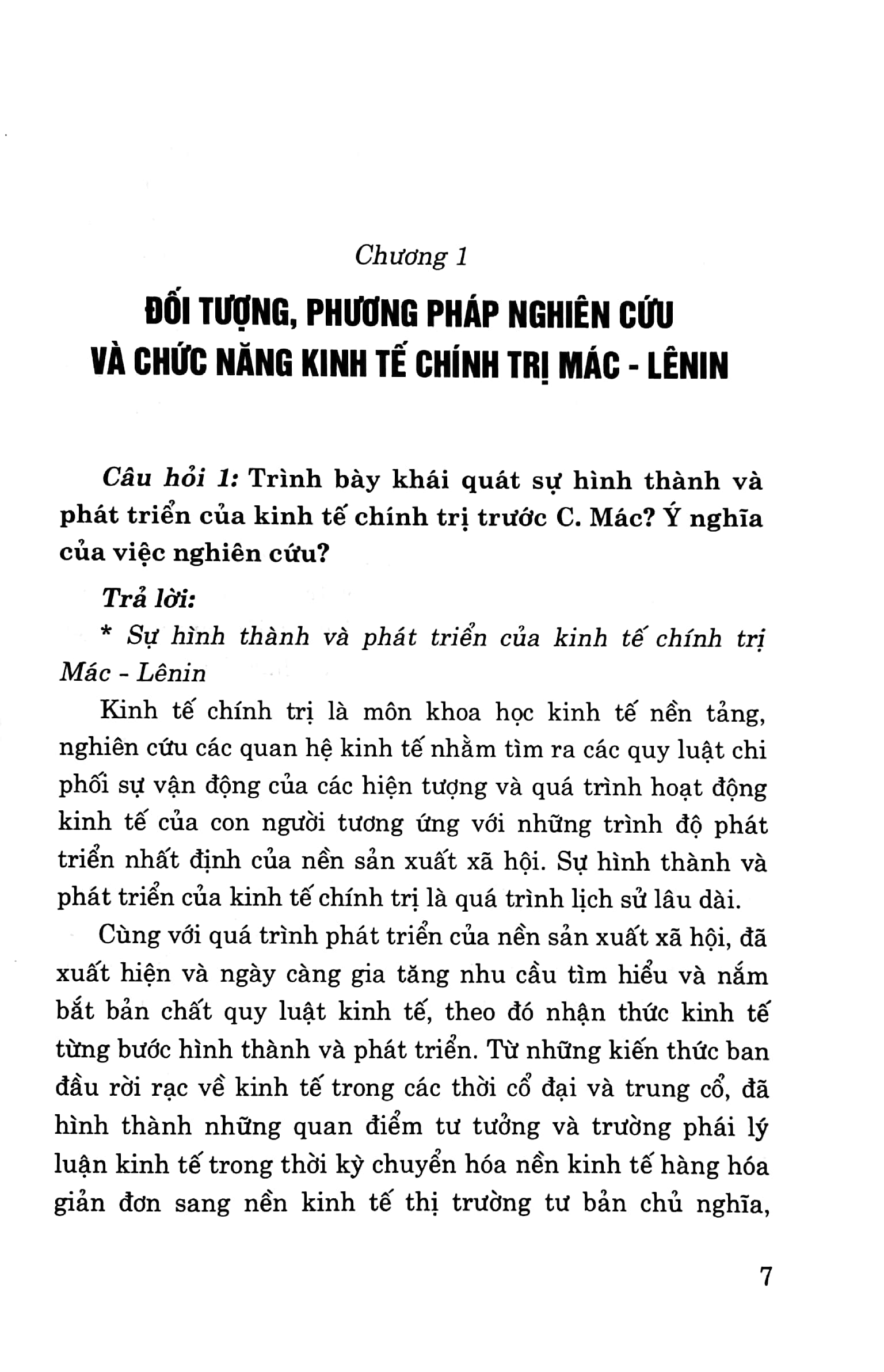 Hỏi Đáp Môn Kinh Tế Chính Trị Mác - Lê Nin (Dành Cho Bậc Đại Học Hệ Chuyên Và Không Chuyên Lý Luận Chính Trị)