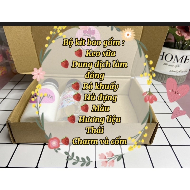 Bộ Kit làm Slime Basic   kèm HDSD ( chọn hương)