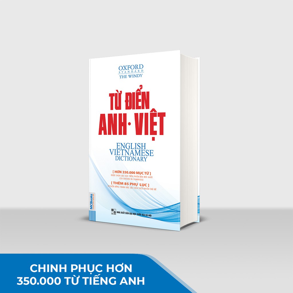Từ Điển Anh Việt Phiên Bản Bìa Mềm Màu Trắng - Giải Nghĩa Đầy Đủ Ví Dụ Phong Phú