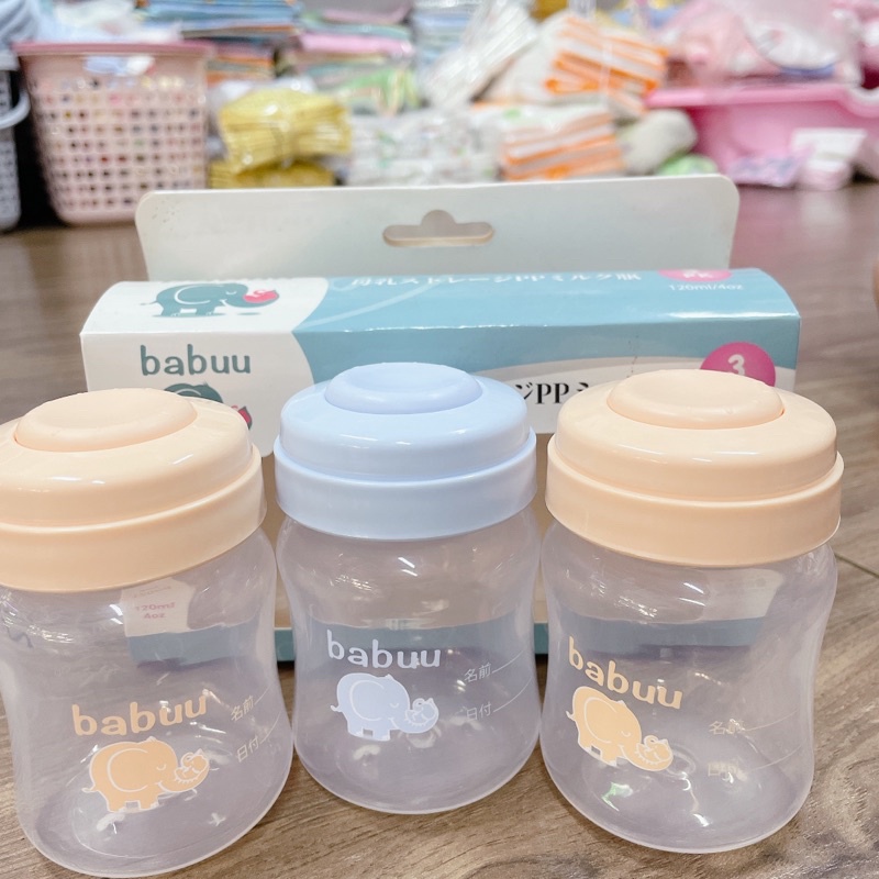 [Hoàn Tiền 10%]Bình trữ sữa babu 120ml