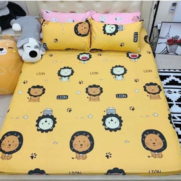 Bộ ga gối poly cotton siêu ngộ nghĩnh m6 hoặc m8 và 2m2