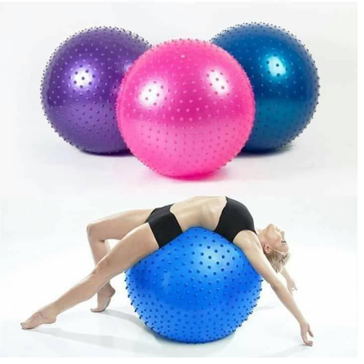 Bóng tập Yoga, Gym Với Gai Massage loại dày - Đường kính 75cm