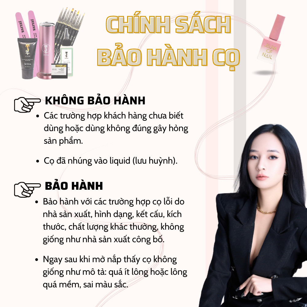 Cọ đắp bột lông chồn mỹ Jeliva