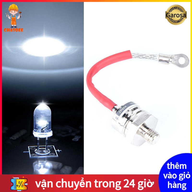 1X ZP50A 1600V Spiral Type Power Stud Rectifier Diode 12mm Male Thread Diodes