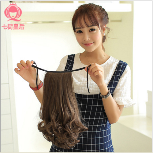 TÓC GIẢ BUỘC XOĂN LỬNG DÀI 25CM