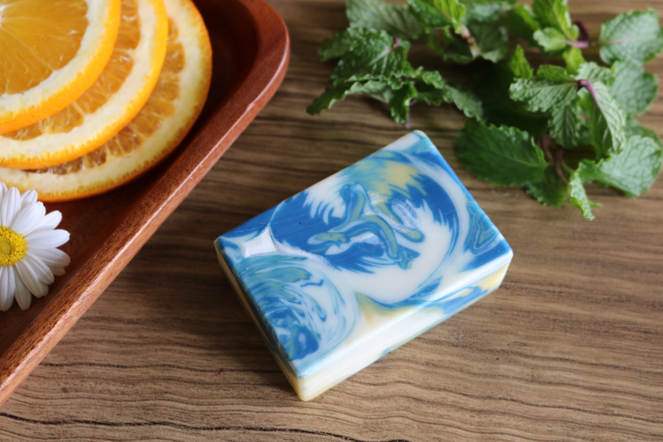 Xà bông Sữa . Bạc hà ADORA - Milk . Mint handmade soap