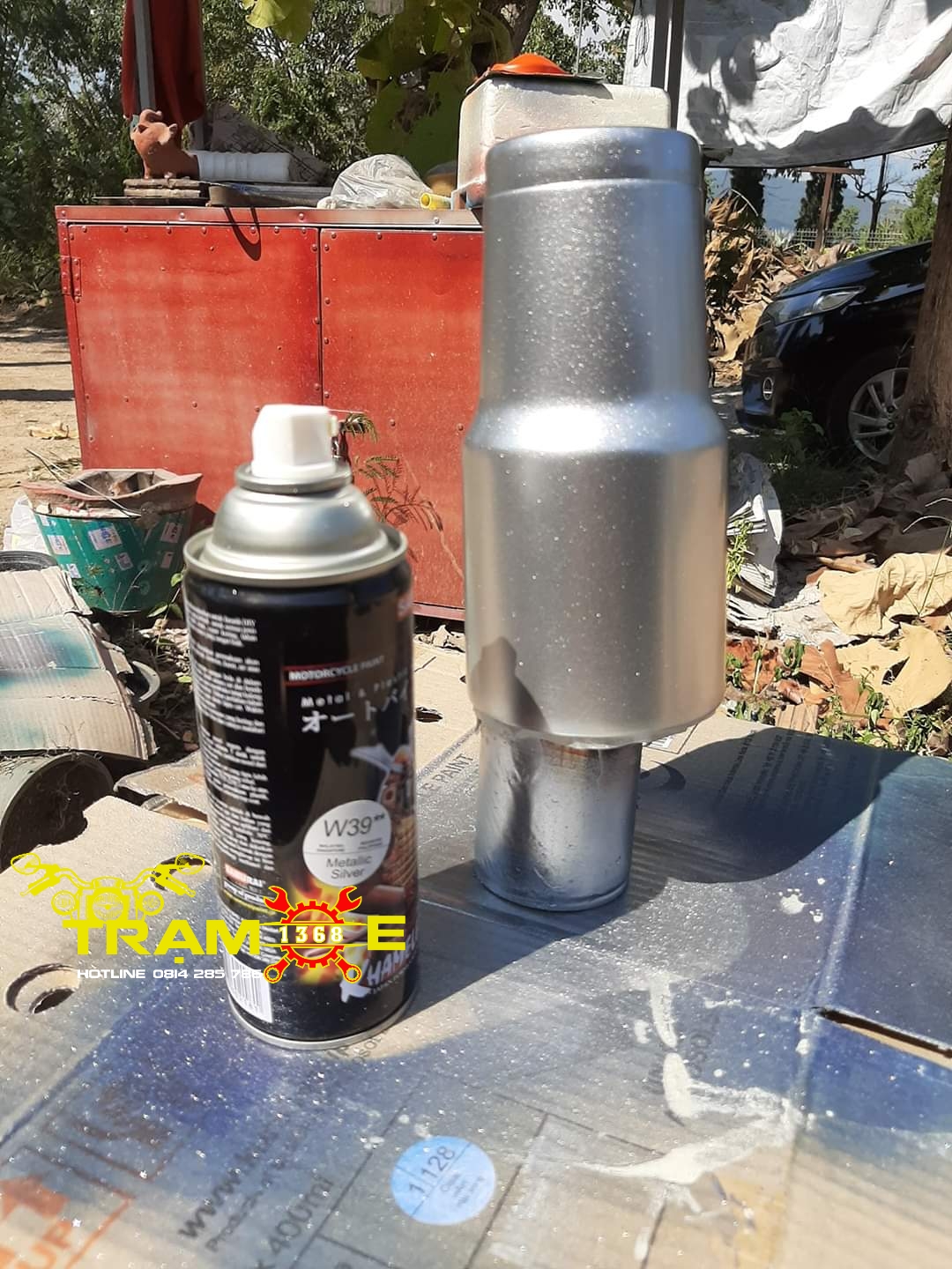 SƠN SAMURAI MÀU BẠC CROM ÁNH KIM W39