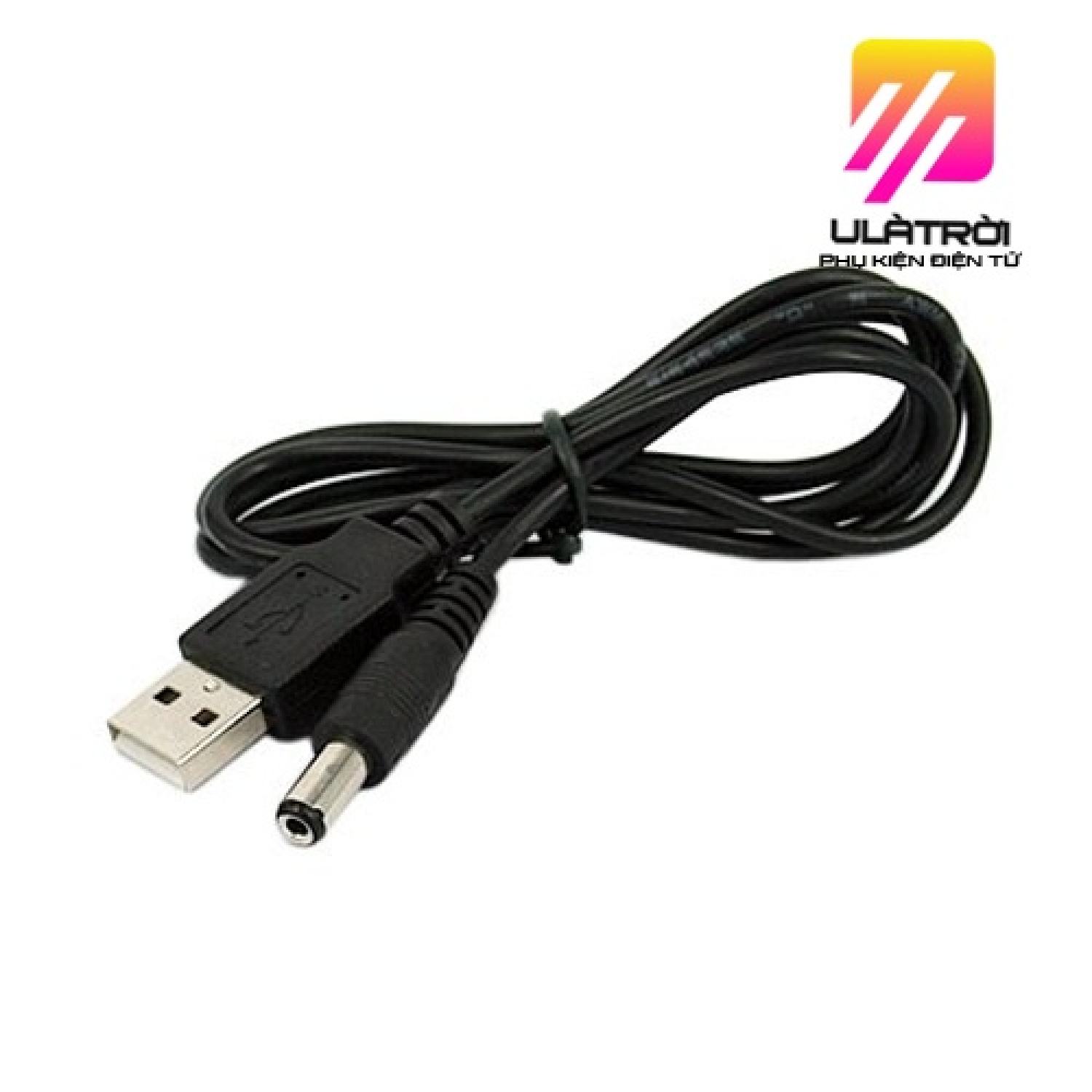 Dây nguồn usb dc jack 5.5x2.1mm