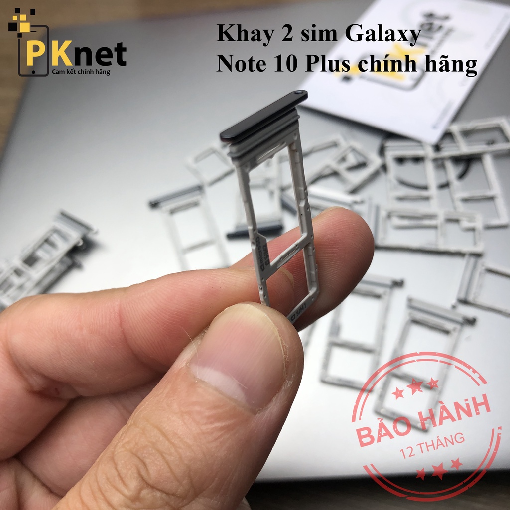 Khay sim Samsung Note 10 Plus, chính hãng, 2 sim