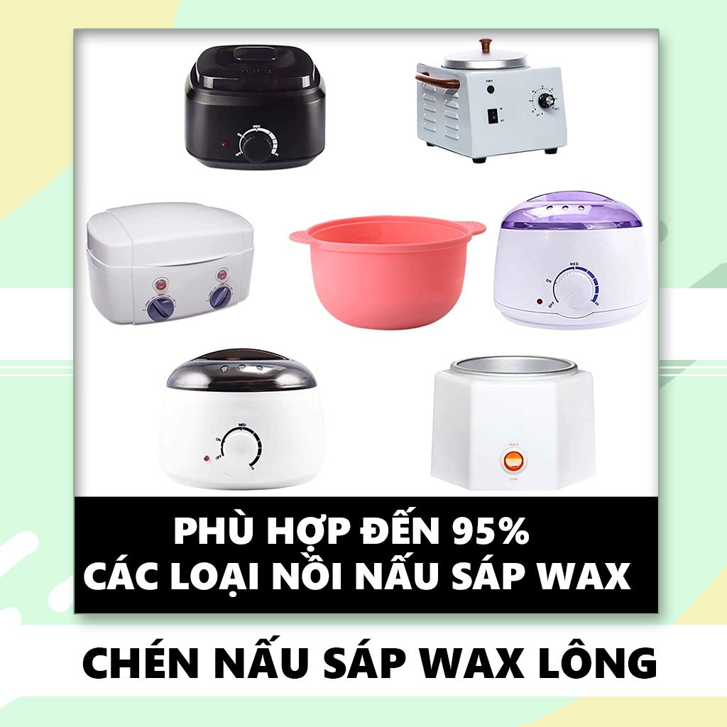 chén silicon nấu sáp wax lông