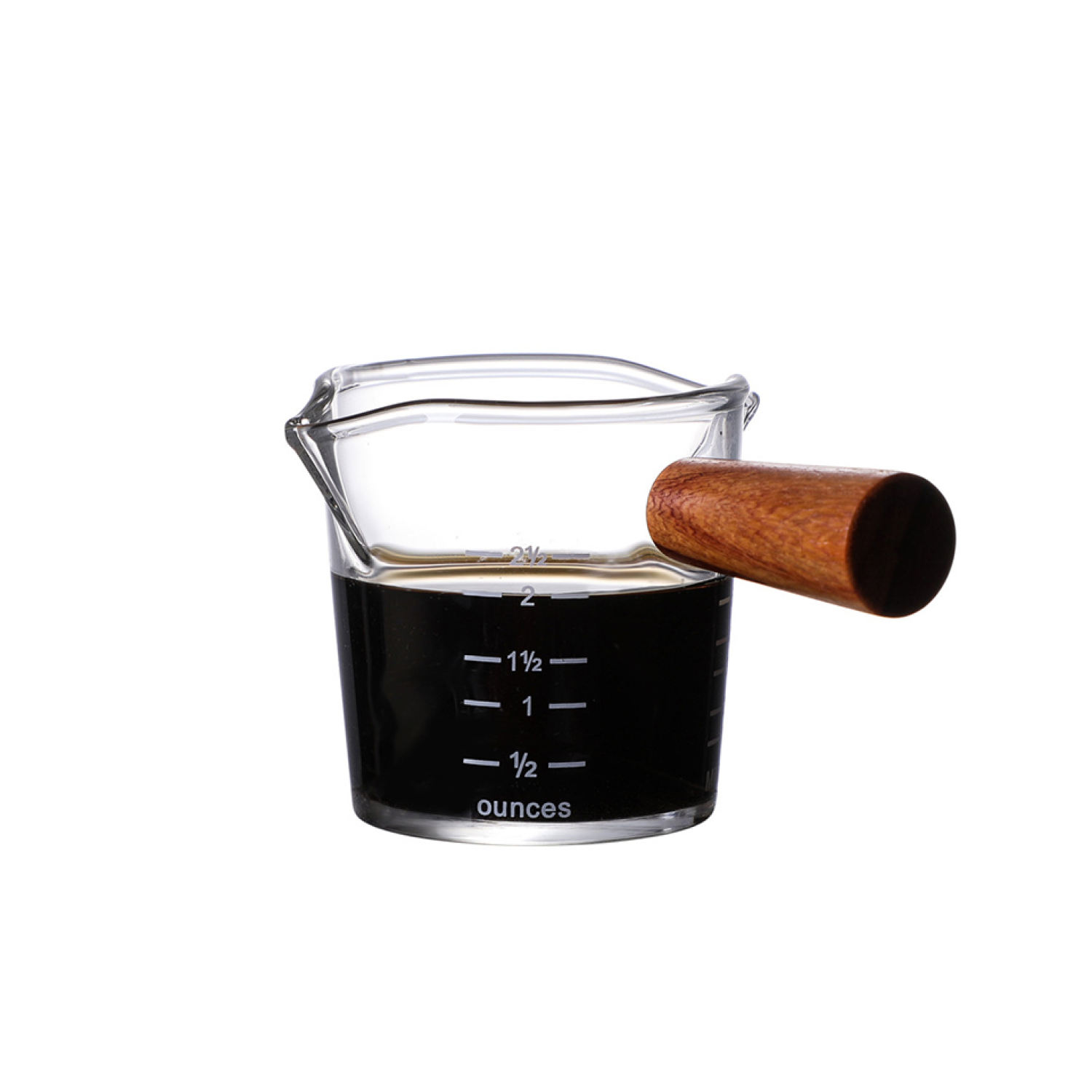 Ly thủy tinh chia vạch vòi rót đôi 70ml