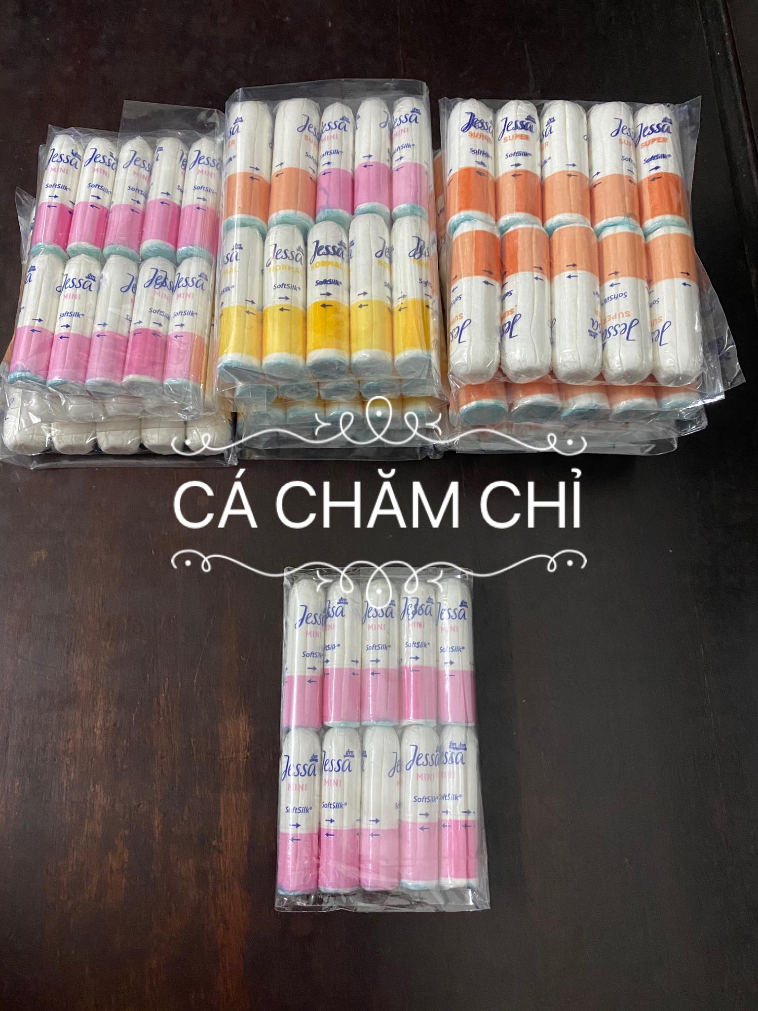 (Bán lẻ tampon) Set 10 chiếc tampons Jessa đủ size date 2026 hàng Đức
