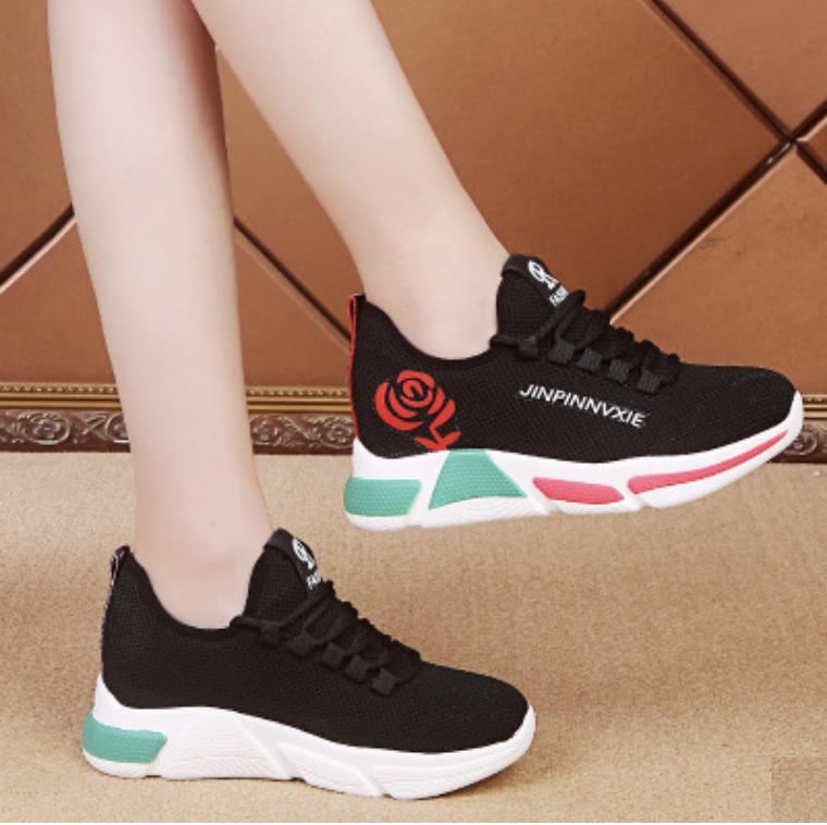 [HCM]Giày thể thao sneaker nữ HOA HỒNG