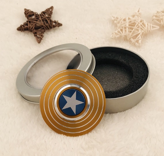 Đồ Chơi Con Quay ( Fidget Spinner) Đội Trưởng Mỹ ( Captain America ) Cực Chất