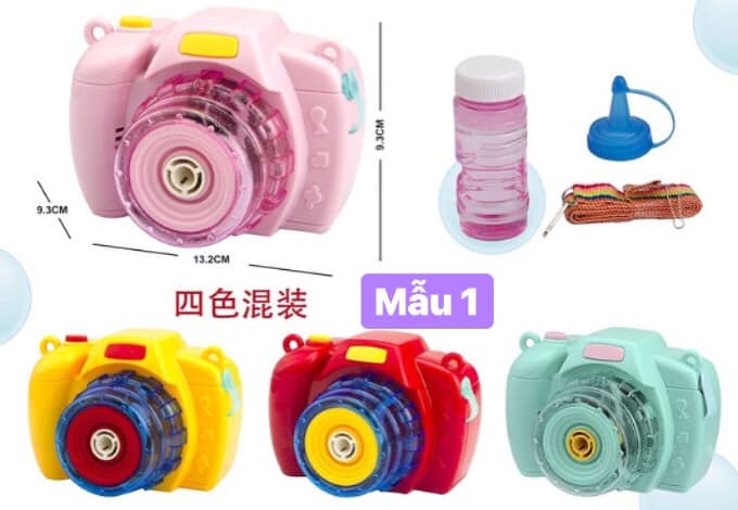 Máy ảnh thổi bong bóng đáng yêu cho bé