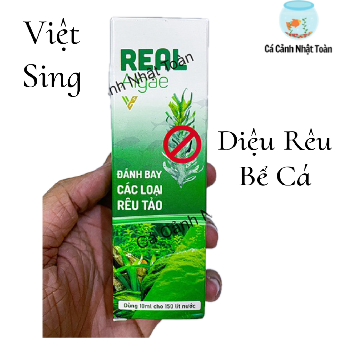 "hoàn tiền đến 10%" đánh bay tảo hại cho bể cá cảnh real algae vietsing 100ml