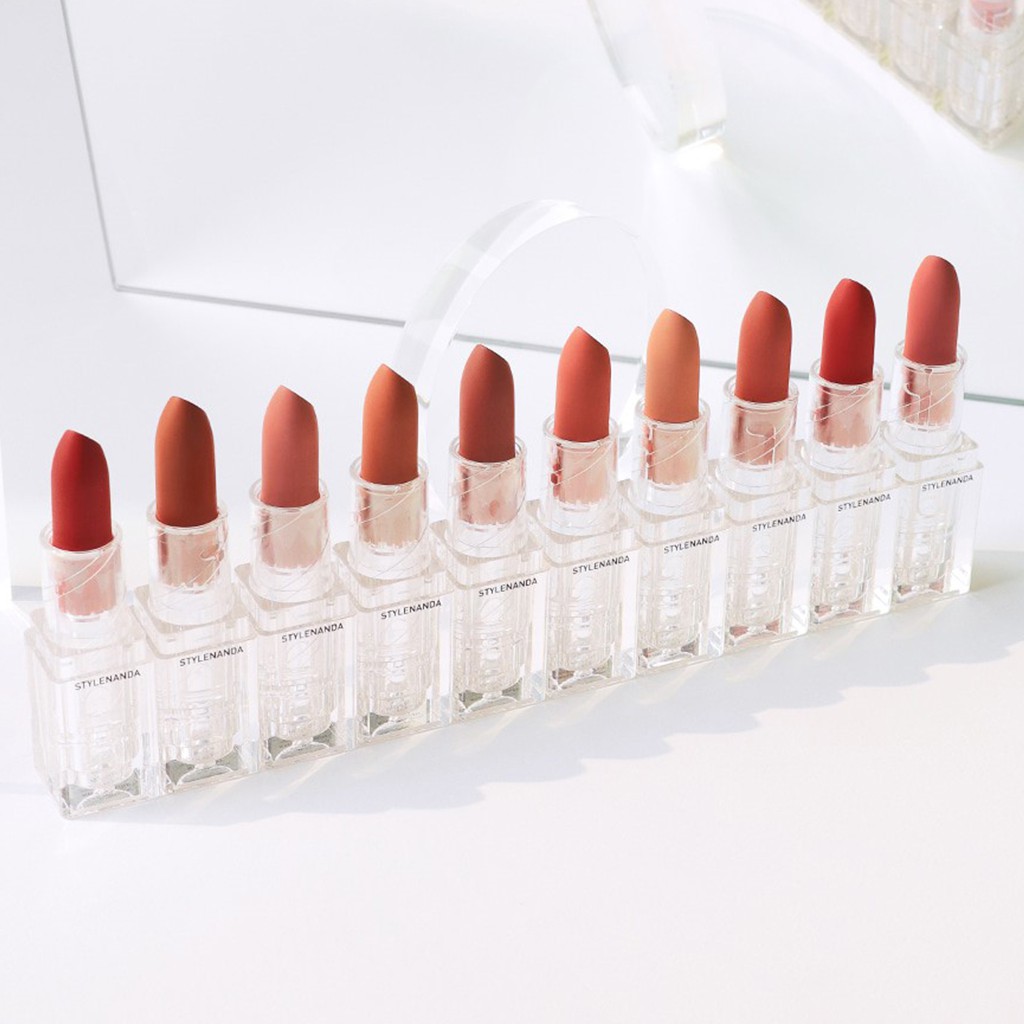 Son thỏi vỏ trong suốt 3CE SOFT MATTE LIPSTICK CLEAR LAYER EDITION