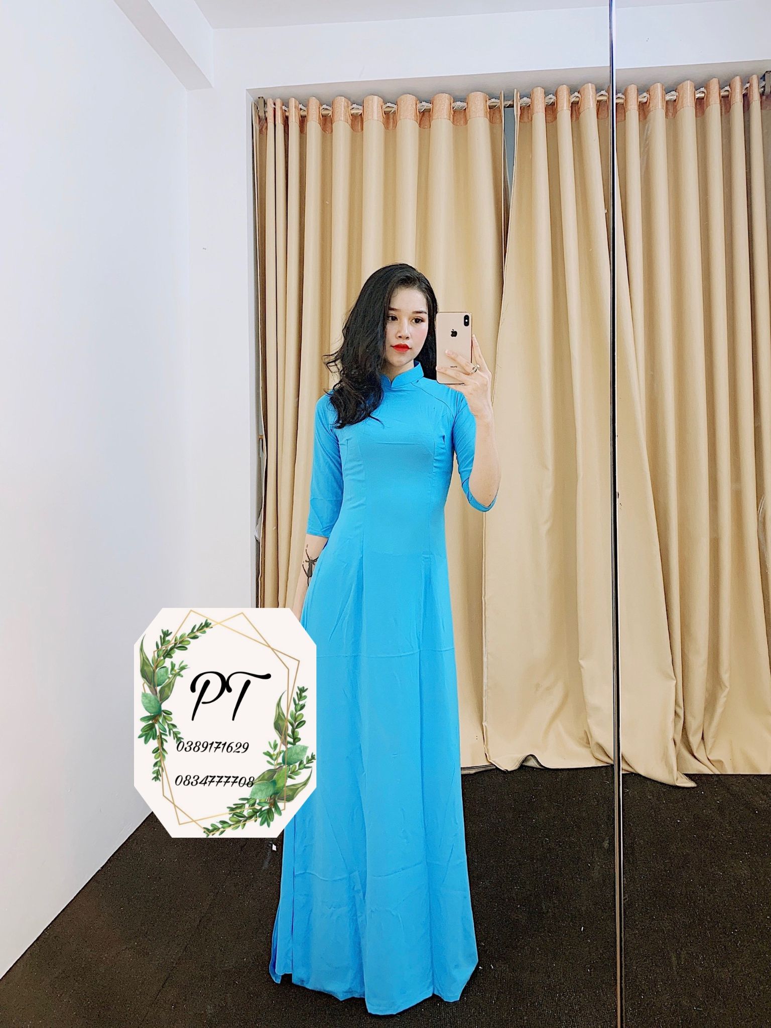 ÁO DÀI LỤA NHẬT TRƠN NHIỀU MÀU