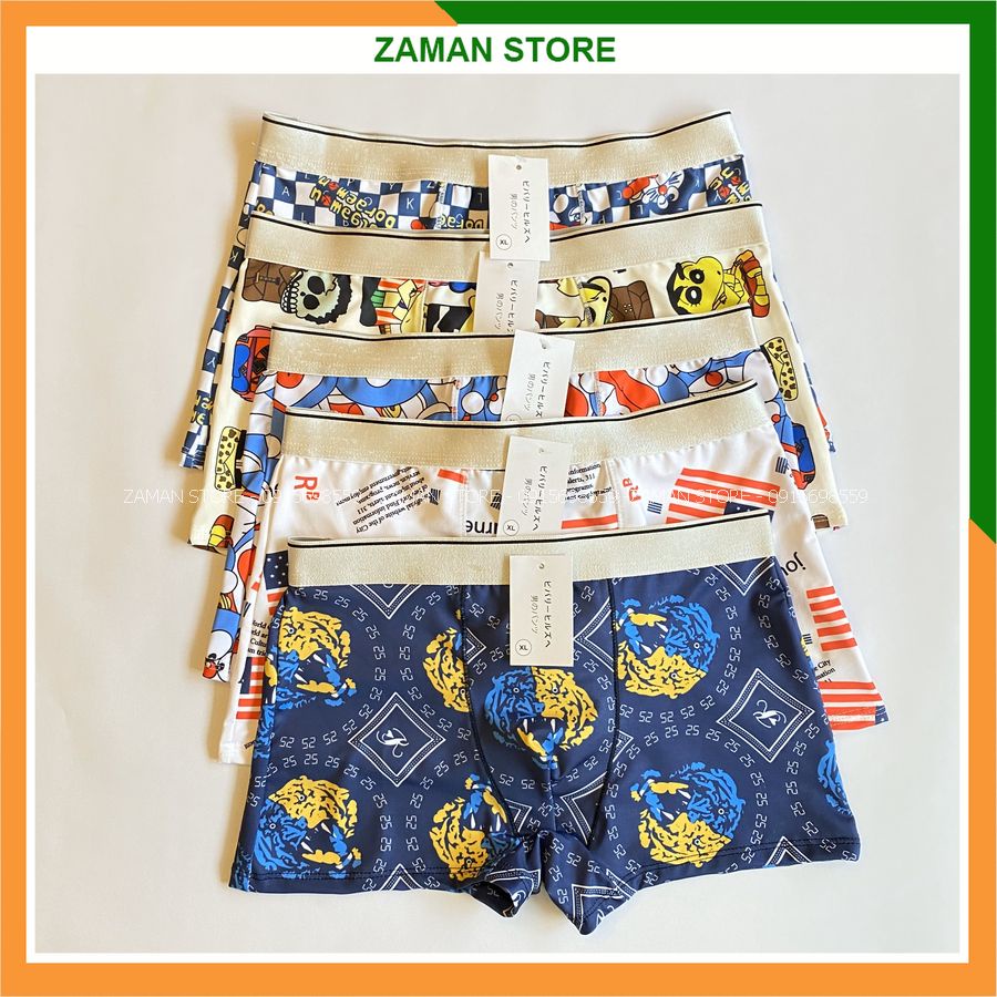 HOÀN TIỀN 15% - Quần sịp nam boxer nam quần lots nam chất liệu thun lạnh con giãn đa chiều cạp lụa ôm sát cơ thể quần xịp nam giá rẻ - ZAMAN