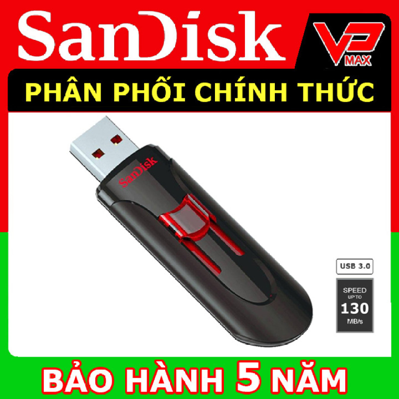 Bảng giá USB 32GB 16GB Sandisk 3.0 Cruzer Glide CZ600 dạng trượt BH 5 năm - vpmax Phong Vũ