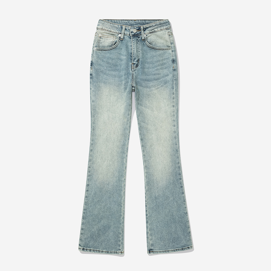 Quần jean nữ Owlbrand Flare/Xanh dirty