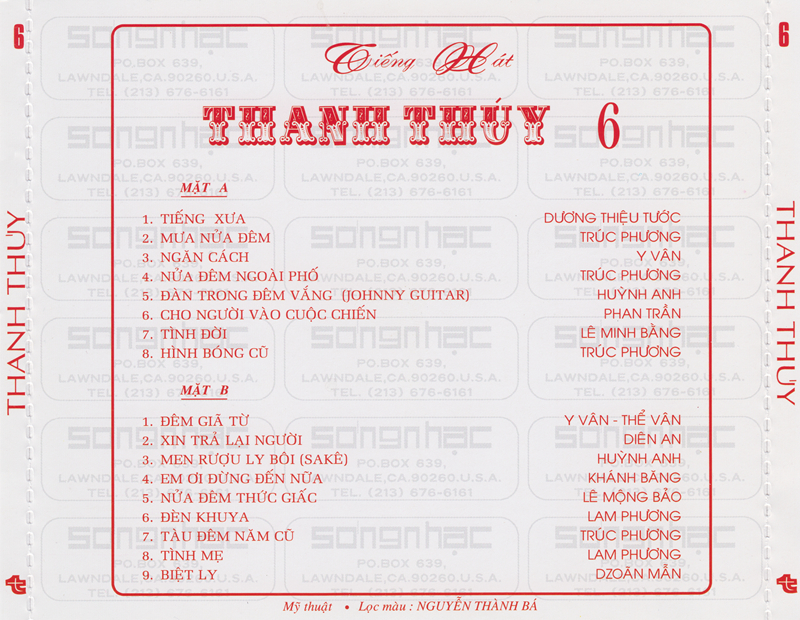 Thanh Thúy 6 - Tiếng Hát Thanh Thúy