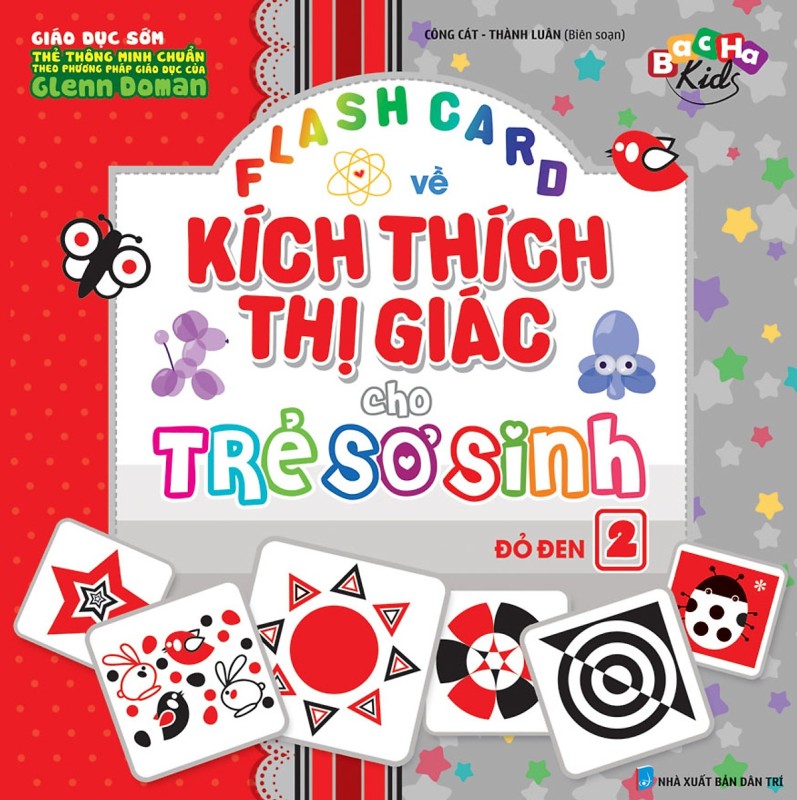 Mua Flashcard Dạy Trẻ Theo Phương Pháp Glenn Doman - Kích Thích Thị Giác Cho Trẻ Sơ Sinh 2 - Đỏ Đen