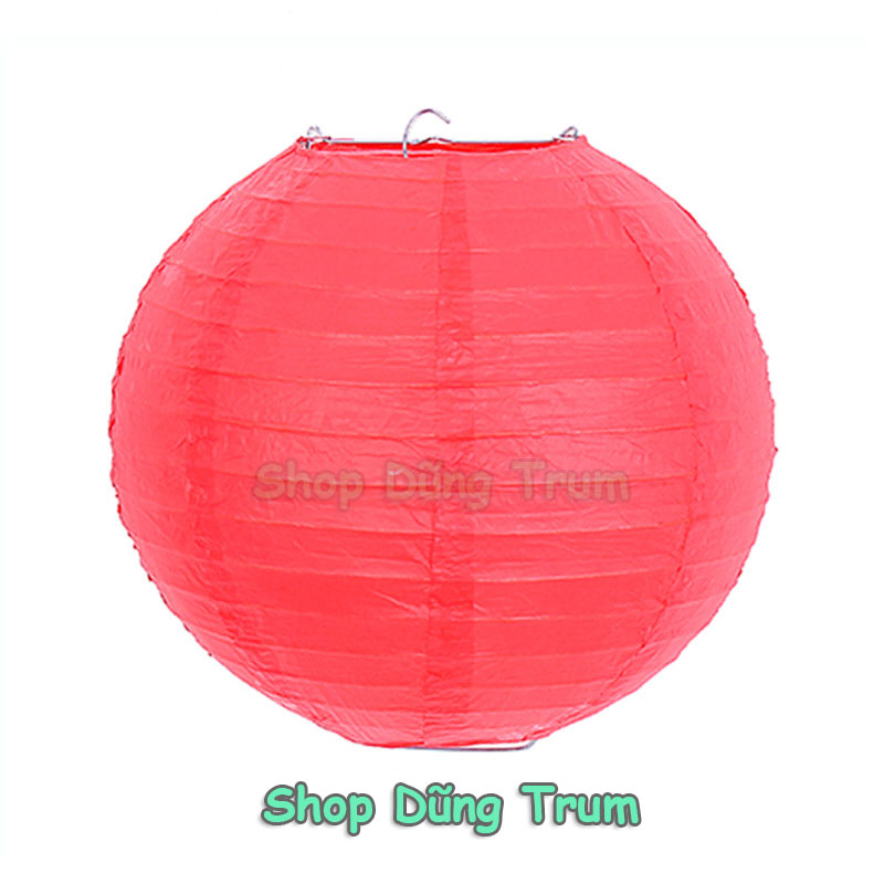 Đèn Lồng Tròn giấy lụa đủ màu sắc trang trí Tết, decor Trung Thu siêu đẹp