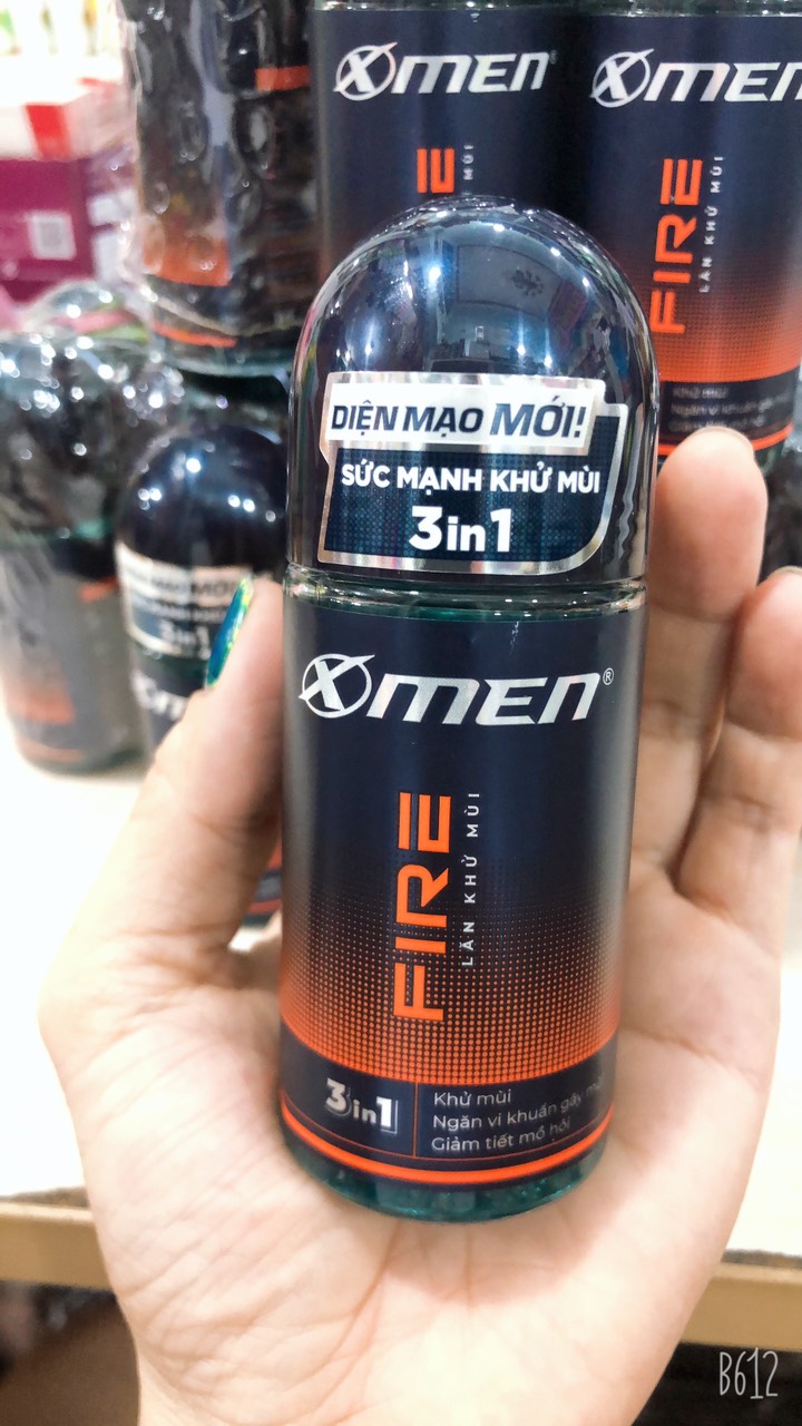 [HCM]Lăn khử mùi XMen Fire Active thơm mạnh mẽ 50ml