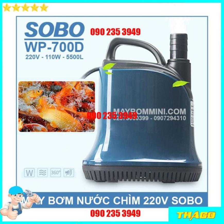Bơm 110w Hút Cặn Bể Cá Bơm Chìm Hút Đáy 360 Độ SOBO