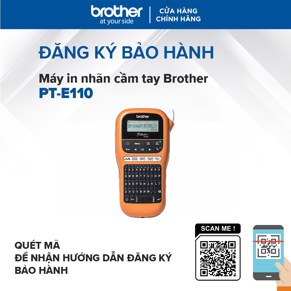 Máy in nhãn cầm tay Brother PT-E110