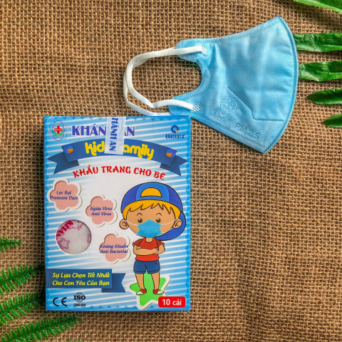Khẩu trang trẻ em 4 lớp Khánh An