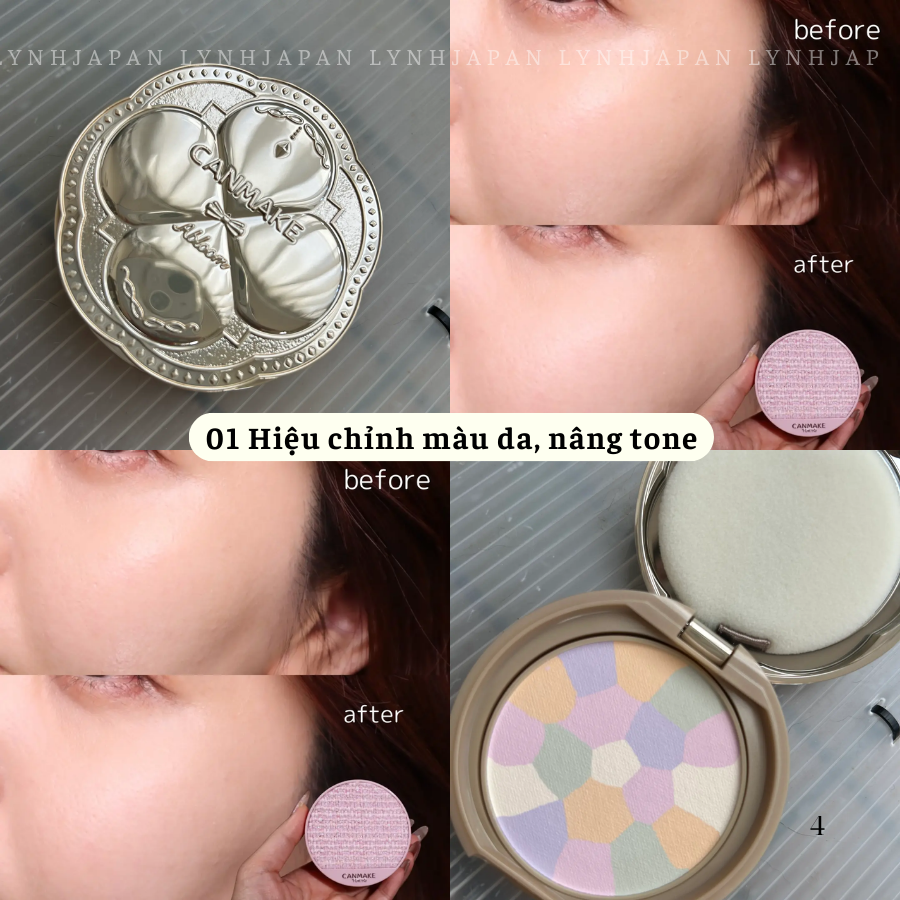 Canmake Marshmallow Abloom Multi-Color Oil-Control Powder from Japan