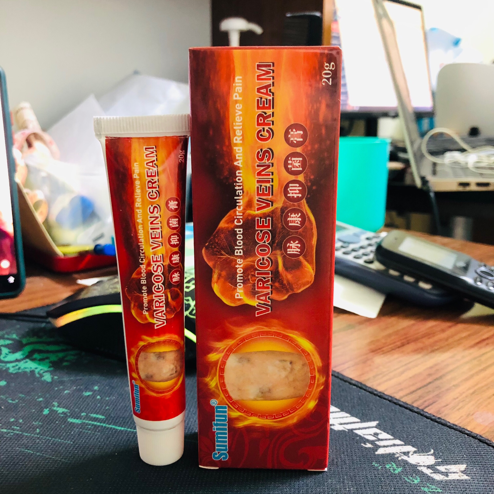 Combo 5 tip tip kem bôi giãn tĩnh mạch, suy giãn tĩnh mạch típ 20gr