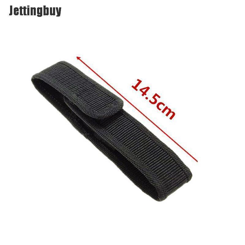 Led Flashlight Torch Lamp Light Holster Holder Carry Case Belt Pouch Nylon  14.5cm