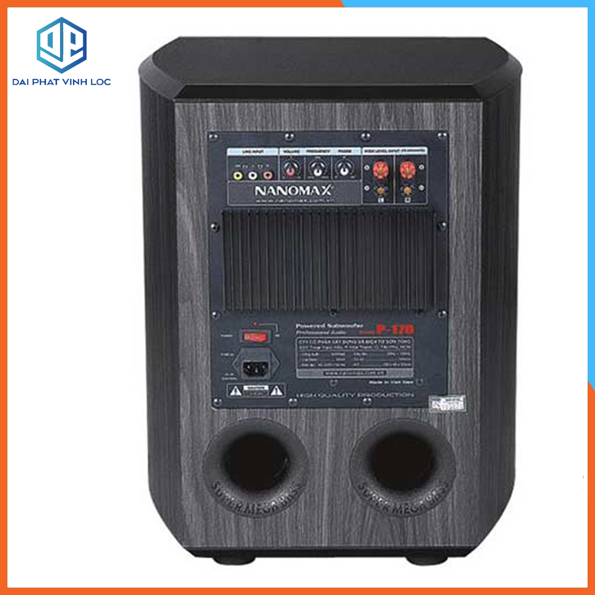 Speaker sub p-170 bass 30 rows genuine nanomax | crazy machine great generator permanent LOC RT8